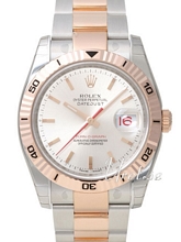 Rolex Datejust Turn-O-Graph White Dial Oysterlock Bracelet