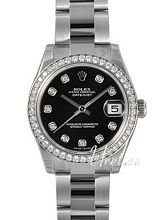 Rolex Datejust Midsize Black Dial Bracelet Rolex Datejust Midsize Black Dial Bracelet