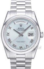 Rolex Day-Date Platinum Silver Dial President Bracelet