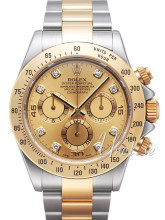Rolex Daytona Champagne Diamond Dial Yellow Gold/Steel Oysterloc Rolex Daytona Champagne Diamond Dial Yellow Gold/Steel Oysterloc