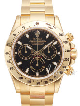 Rolex Daytona Black Dial Yellow Gold Oysterlock Bracelet Rolex Daytona Black Dial Yellow Gold Oysterlock Bracelet
