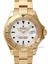 Rolex Yacht-Master White Dial Yellow Gold Oysterlock Bracelet Rolex Yacht-Master White Dial Yellow Gold Oysterlock Bracelet