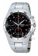 Seiko Chronograph Musta/Ter�s �42 mm