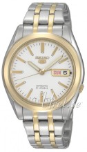 Seiko 5 Valkoinen/Kullansävytetty teräs Ø38 mm Seiko 5 Valkoinen/Kullansävytetty teräs Ø38 mm
