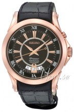 Seiko Premier Musta/Nahka �40 mm