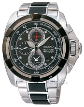 Seiko Velatura Chronograph Black Dial