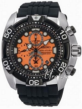 Seiko Velatura Orange Dial Rubber Strap