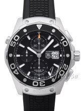 TAG Heuer Aquaracer Chronograph Black Dial Rubber Strap