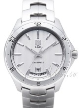 TAG Heuer Link Calibre 5 Day-Date Automatic Hopea/Teräs Ø42 mm TAG Heuer Link Calibre 5 Day-Date Automatic Hopea/Teräs Ø42 mm
