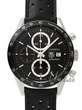 TAG Heuer Carrera Chronograph Black Dial Black Leather TAG Heuer Carrera Chronograph Black Dial Black Leather