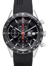 TAG Heuer Carrera Chronograph Black Dial Rubber TAG Heuer Carrera Chronograph Black Dial Rubber