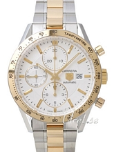 TAG Heuer Carrera Chronograph Silver Dial Two Tone Bracelet TAG Heuer Carrera Chronograph Silver Dial Two Tone Bracelet