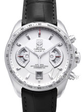 TAG Heuer Grand Carrera White Dial Black Leather