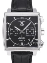 TAG Heuer Monaco Calibre 12 Black Dial Leather TAG Heuer Monaco Calibre 12 Black Dial Leather