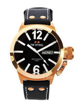 TW Steel Ceo Canteen Black Dial Leather Strap TW Steel Ceo Canteen Black Dial Leather Strap