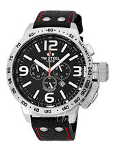 TW Steel Canteen Black Dial Leather Strap
