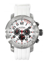TW Steel Tech White Dial Rubber Strap