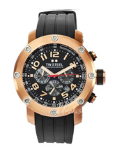TW Steel Tech Black Dial Rubber Strap