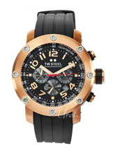 TW Steel Tech Black Dial Rubber Strap