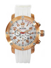 TW Steel Tech White Dial Rubber Strap