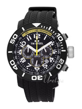 TW Steel Grandeur Diver Black Dial Rubber Strap