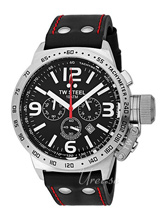 TW Steel Canteen Black Dial Leather Strap