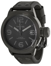 TW Steel Canteen Black Dial Leather Strap